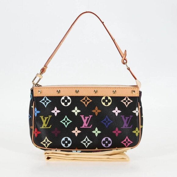 LOUIS VUITTON Monogram Multicolor Pochette Accessoires Black - Picture 2 of 16